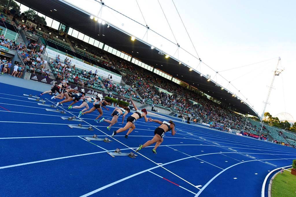 Athletic Centre Start of Track Race - Athletics Championships