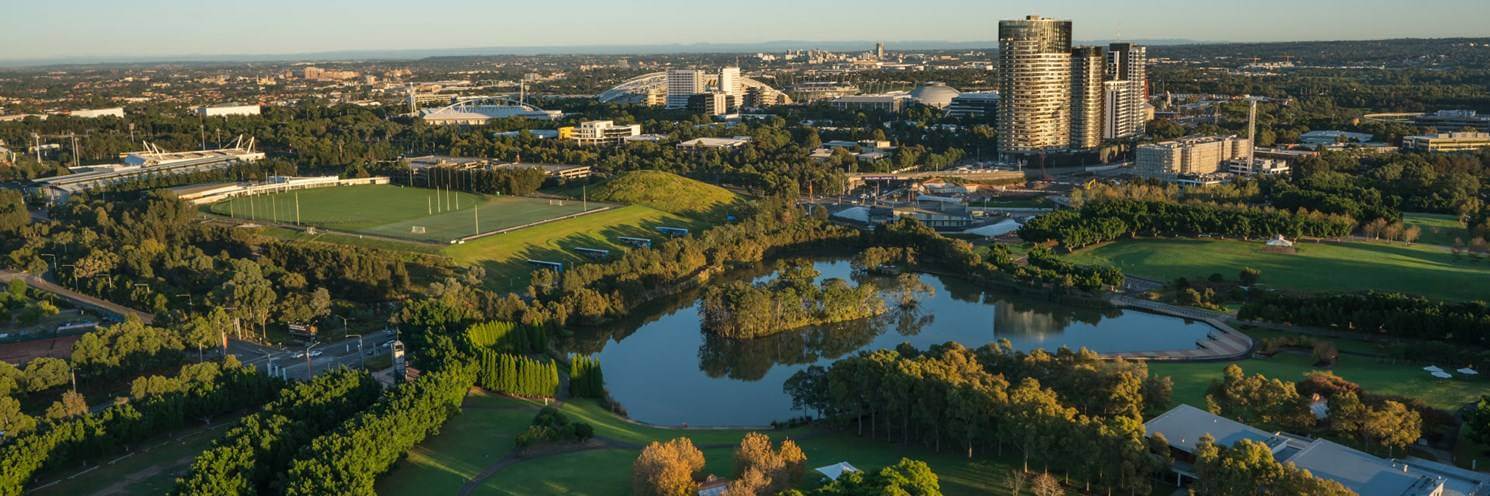 aerial image of the Park