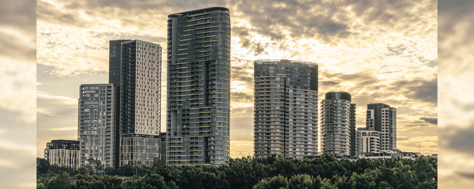 Skyline of Sydney Olympic Park