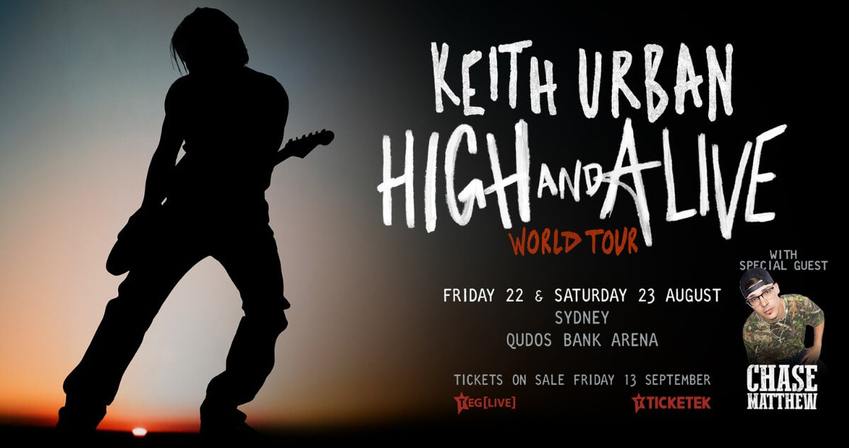Keith Urban tour poster
