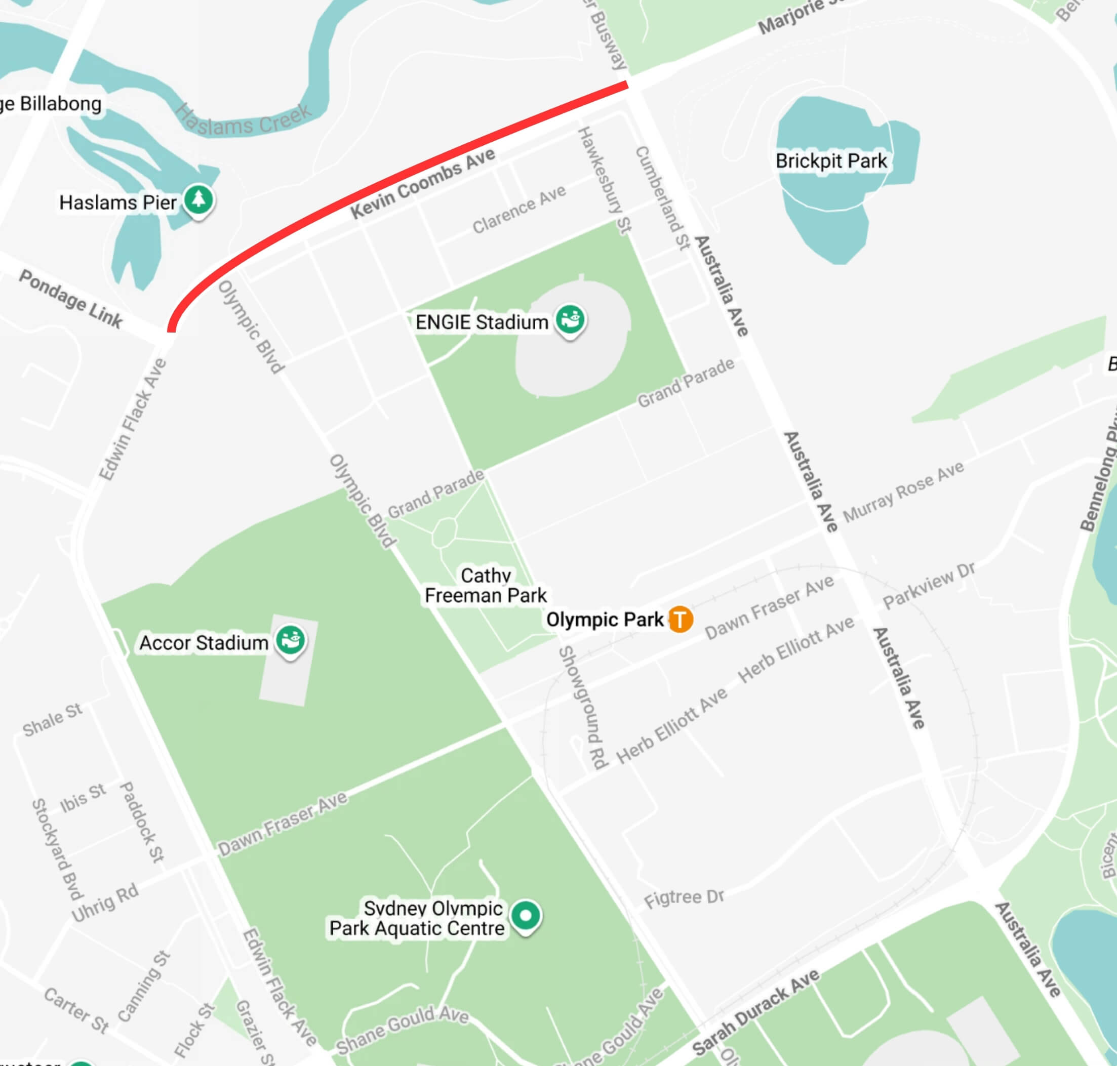Road closure map