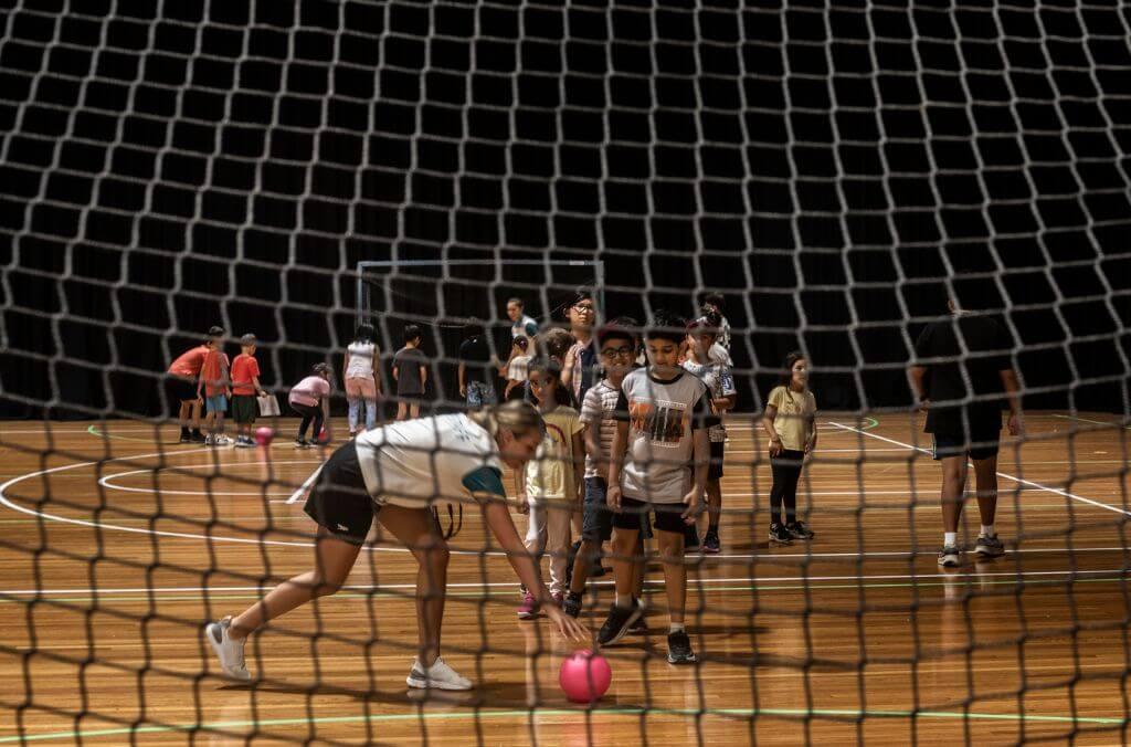 Image of kids playing soccer at the quaycentre