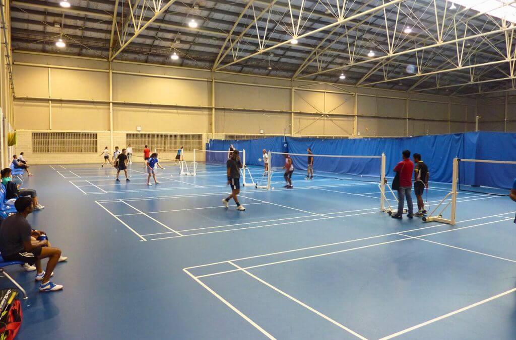 People playing Badminton